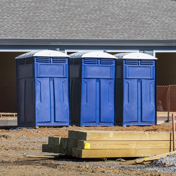 are there any restrictions on where i can place the portable restrooms during my rental period in Eaton